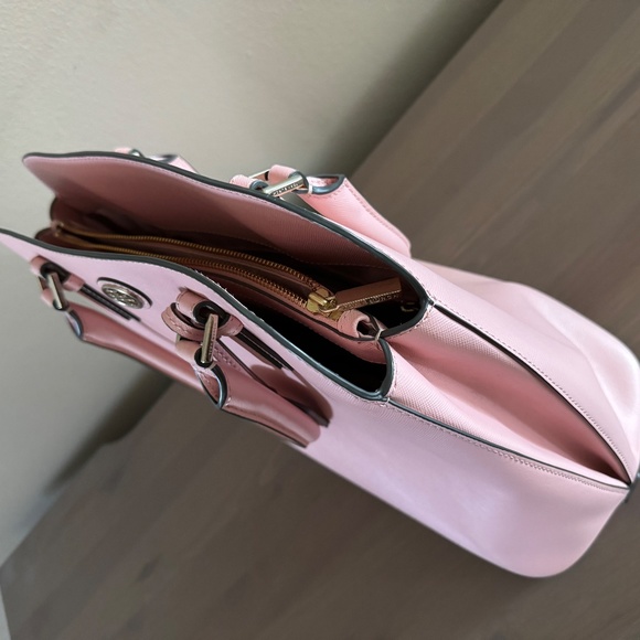 Tory Burch Robinson Open Dome Large Satchel in Pink - Picture 3 of 7